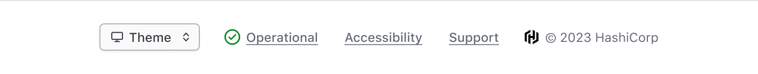 Example of what additional content can go in the App Footer